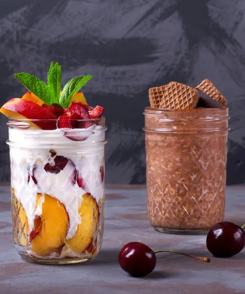 overnight oat breakfast jars